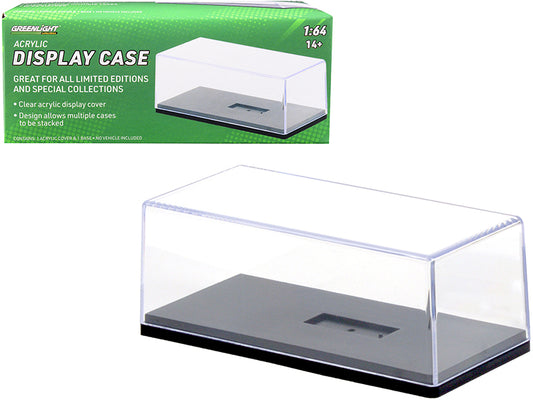 Collectible Acrylic Show Case Black Plastic 1/64 Diecast Model Car - Greenlight