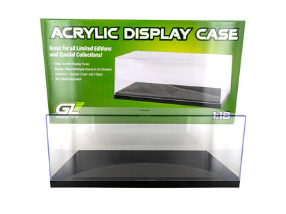 Acrylic Display Case for 1/18-1/24 Scale Model Cars with Black Plastic Base (Replaces Greenlight 55020) by Greenlight T&y