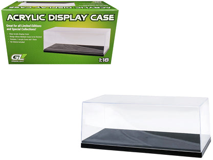 Acrylic Display Case for 1/18-1/24 Scale Model Cars with Black Plastic Base (Replaces Greenlight 55020) by Greenlight T&y
