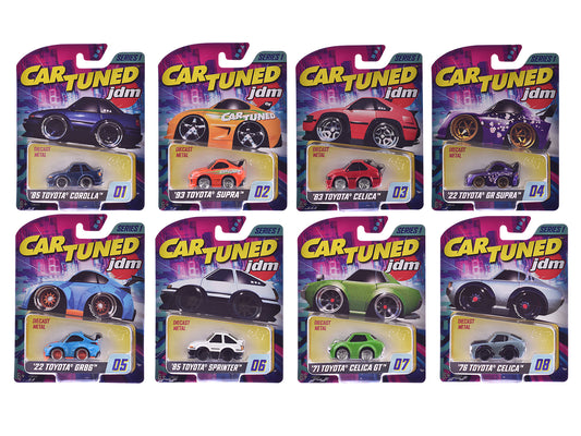 JDM Tuners Series 1 Set of 8 Pieces T&y Diecast Model Cars by CarTuned