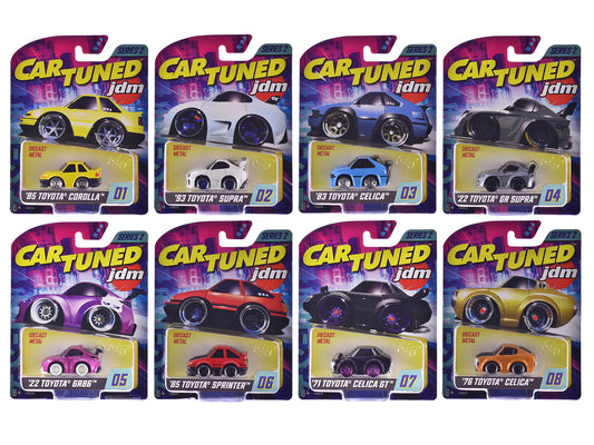 JDM Tuners Series 2 Set of 8 Pieces T&y Diecast Model Cars by CarTuned
