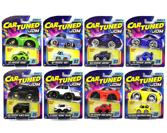 JDM Tuners Series 3 Set of 8 Pieces T&y Diecast Model Cars by CarTuned