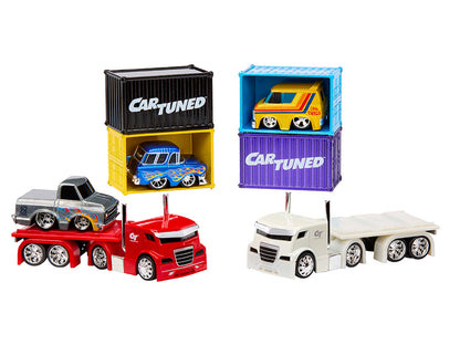 "Rigs" Container Case Series 2 Set of 4 Pieces T&y Diecast Model Cars by CarTuned