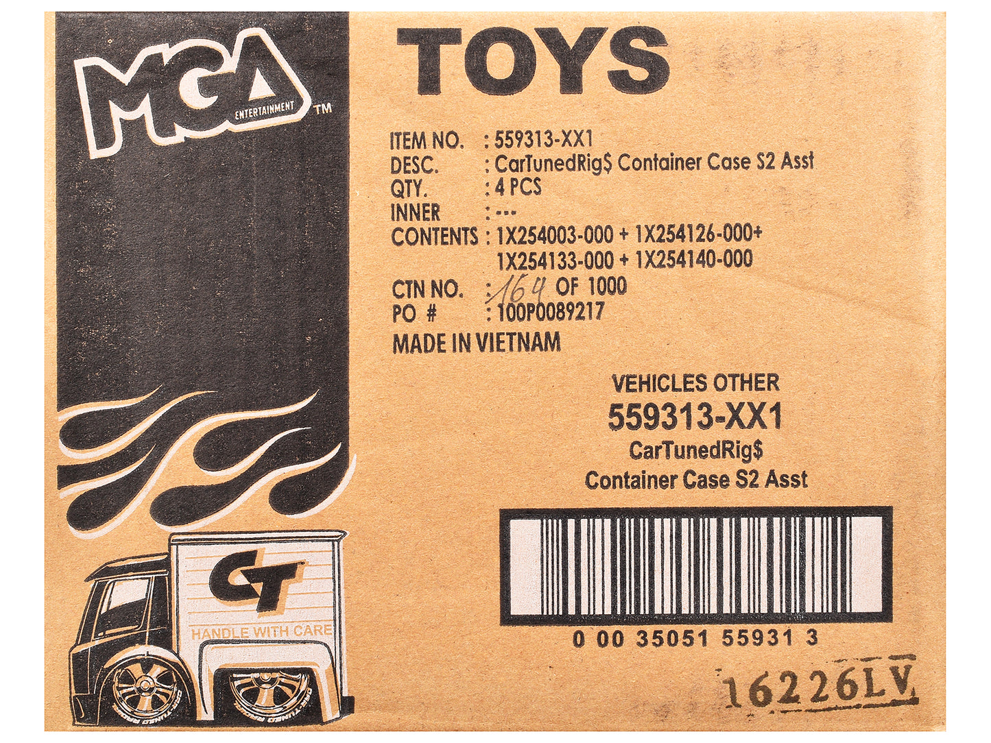 "Rigs" Container Case Series 2 Set of 4 Pieces T&y Diecast Model Cars by CarTuned