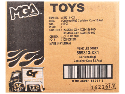 "Rigs" Container Case Series 2 Set of 4 Pieces T&y Diecast Model Cars by CarTuned