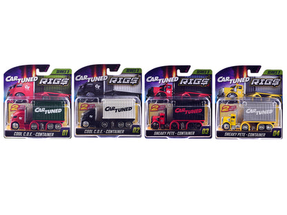 "Rigs" Container Case Series 3 Set of 4 Pieces T&y Diecast Model Cars by CarTuned