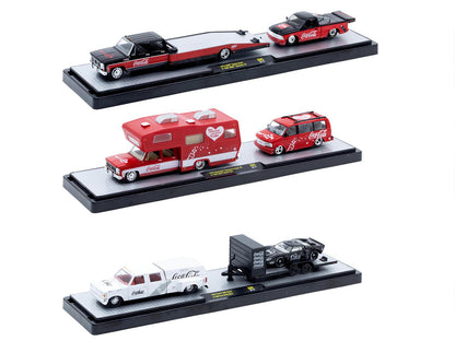 Auto Haulers "Coca-Cola" Set of 3 pieces Release S05 Limited Edition to 6000 pieces Worldwide 1/64 T&y Diecast Models by M2 Machines