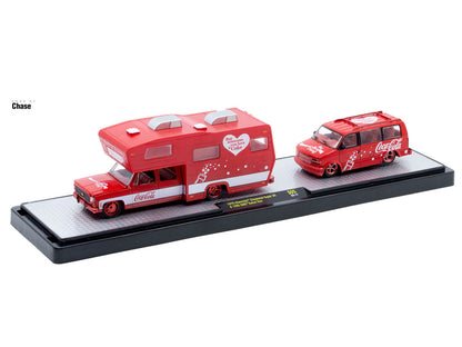Auto Haulers "Coca-Cola" Set of 3 pieces Release S05 Limited Edition to 6000 pieces Worldwide 1/64 T&y Diecast Models by M2 Machines