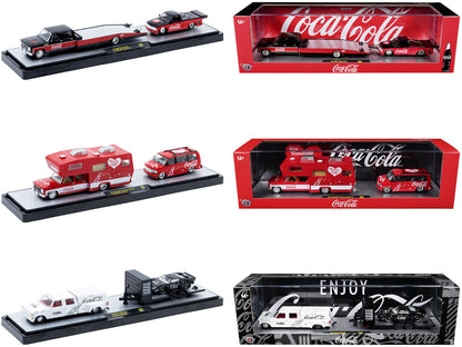 Auto Haulers "Coca-Cola" Set of 3 pieces Release S05 Limited Edition to 6000 pieces Worldwide 1/64 T&y Diecast Models by M2 Machines