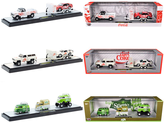 Auto Haulers "Soda" Set of 3 pieces Release 39 Limited Edition to 8000 pieces Worldwide 1/64 T&y Diecast Models by M2 Machines