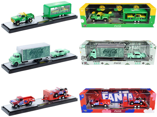 Auto Haulers "Soda" Set of 3 pieces Release 41 Limited Edition to 8200 pieces Worldwide 1/64 T&y Diecast Models by M2 Machines