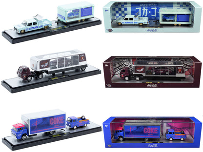 Auto Haulers "Coca-Cola" Set of 3 pieces Release 42 Limited Edition to 8200 pieces Worldwide 1/64 Diecast Models by M2 Machines
