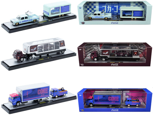 Auto Haulers "Coca-Cola" Set of 3 pieces Release 42 Limited Edition to 8200 pieces Worldwide 1/64 T&y Diecast Models by M2 Machines