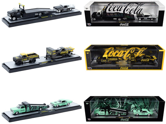 Auto Haulers "Coca-Cola" Set of 3 pieces Release 48 Limited Edition to 4800 pieces Worldwide 1/64 T&y Diecast Models by M2 Machines