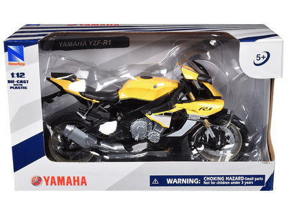 2016 Yamaha YZF-R1 Yellow Motorcycle Model 1/12 - New Ray