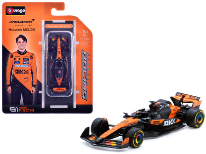 McLaren MCL39 #81 Oscar Piastri Formula One F1 "Australian GP" (2025) "Formula Racing" Series 1/64 T&y Diecast Model Car by Bburago