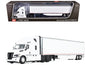 Freightliner Fifth Generation Cascadia Raised Roof Sleeper & 53' Utility Trailer with Skirts White 1/64 Diecast Model by DCP/First Gear