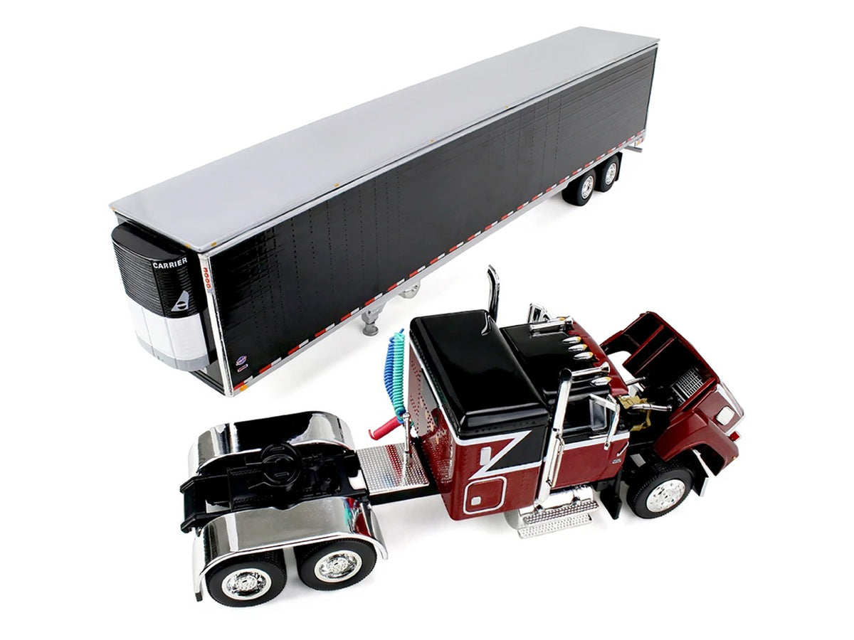 Ford LTL 9000 48 Flat Top Sleeper 53' Utility Trailer Reefer Volcano & 1/64