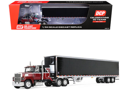 Ford LTL 9000 48 Flat Top Sleeper 53' Utility Trailer Reefer Volcano & 1/64