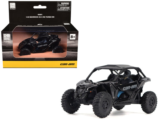 Can-Am Maverick X3 X RS Turbo RR Triple Black with Driver Figure 1/32 T&y Diecast Model by BRP Models