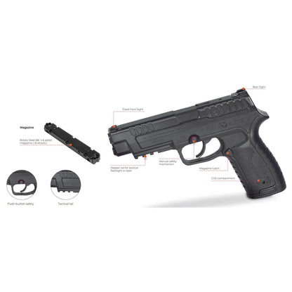 Gamo P-430 .177cal CO2 Powered Pellet/BB Pistol - Clamshell