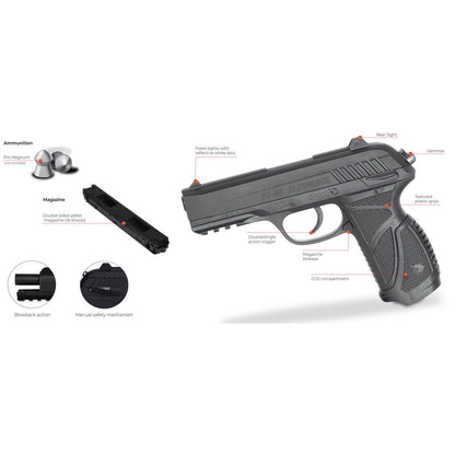 Gamo PT-85 Blowback CO2 .177cal. Pellet Pistol