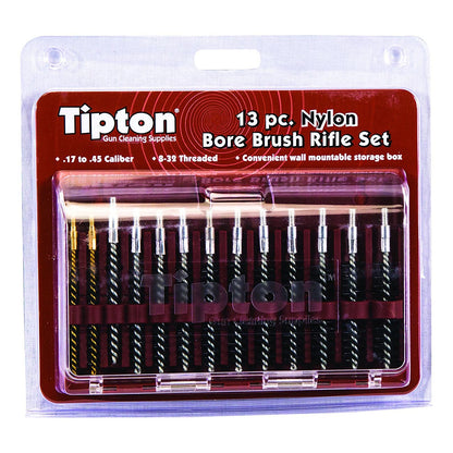Tipton 13 Piece Nylon Bristle Rifle Bore Brush Set