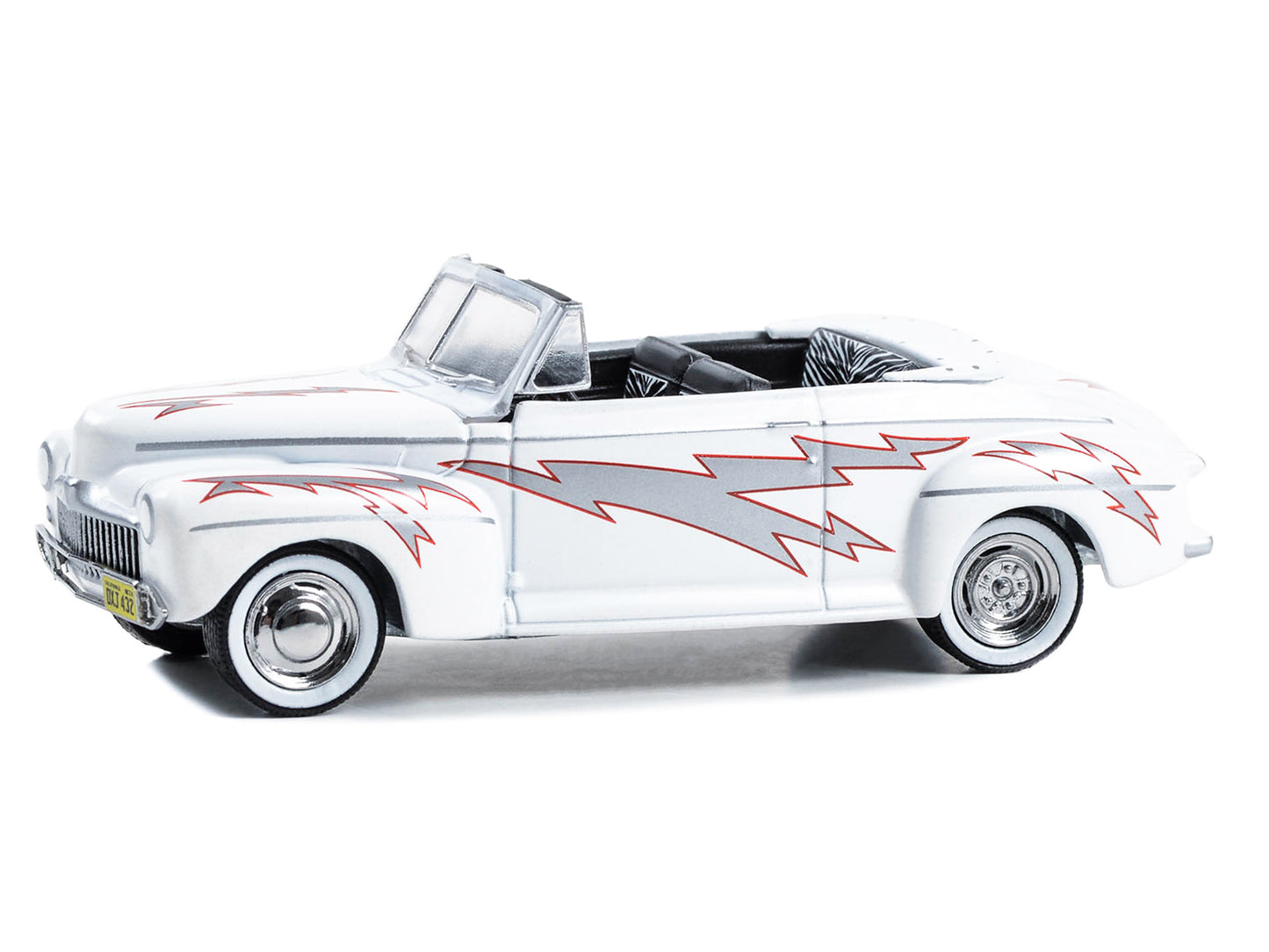 GreenLight 1948 Ford De Luxe Convertible "Greased Lightning" White with Graphics "Grease" (1978) Movie "Hollywood Series" Release 40 1/64 Diecast Model Car by <h2>1948 Greenlight</h2> <p>High-quality