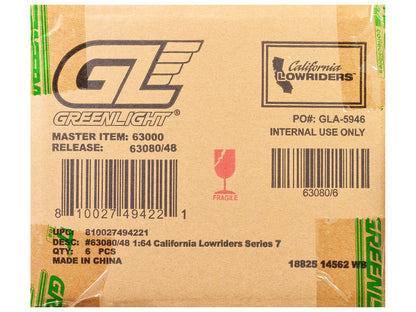 GreenLight "California Lowriders" Series 7 Set of 6 pieces 1/64 Diecast Model Cars by <h2>"California Greenlight</h2> <p>High-quality car perfect for collectors and enthusiasts. Features detailed inte