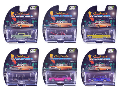 GreenLight "California Lowriders" Series 7 Set of 6 pieces 1/64 Diecast Model Cars by <h2>"California Greenlight</h2> <p>High-quality car perfect for collectors and enthusiasts. Features detailed inte