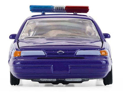GreenLight 1992 Ford Crown Victoria Lowrider Blue with Graphics and Lightbar "California Lowriders" Series 7 1/64 Diecast Model Car by <h2>1992 Greenlight</h2> <p>High-quality perfect for collectors e