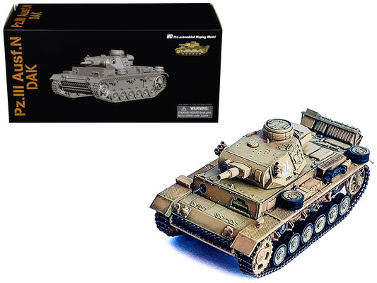 Germany Pz.Kpfw.III Ausf.N DAK Tank #124 "s.Pz.Abt.501 Tunisia Tiger Insignia" (1942/43) "NEO Dragon Armor" Series 1/72 Plastic Model by Dragon Models T&y