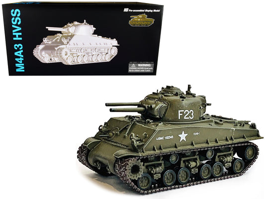 United States M4A3 HVSS POA-CWS-H5 Flamethrower Tank Olive Drab F-23 "US Marine Corps Korea" (1951) "NEO Dragon Armor" Series 1/72 Plastic Model by Dragon Models T&y