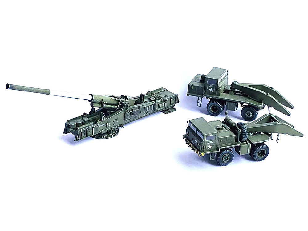 United States M65 Atomic Cannon "Atomic Annie" Artillery Olive Drab "Firing Mode" US Army "NEO Dragon Armor" Series 1/72 Plastic Model by Dragon Models
