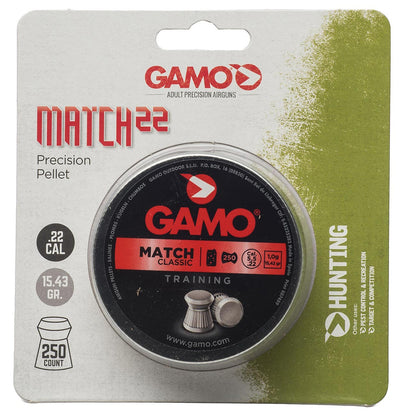 Gamo Match Grade Flat Nose Pellets 0.22cal (250 Count)