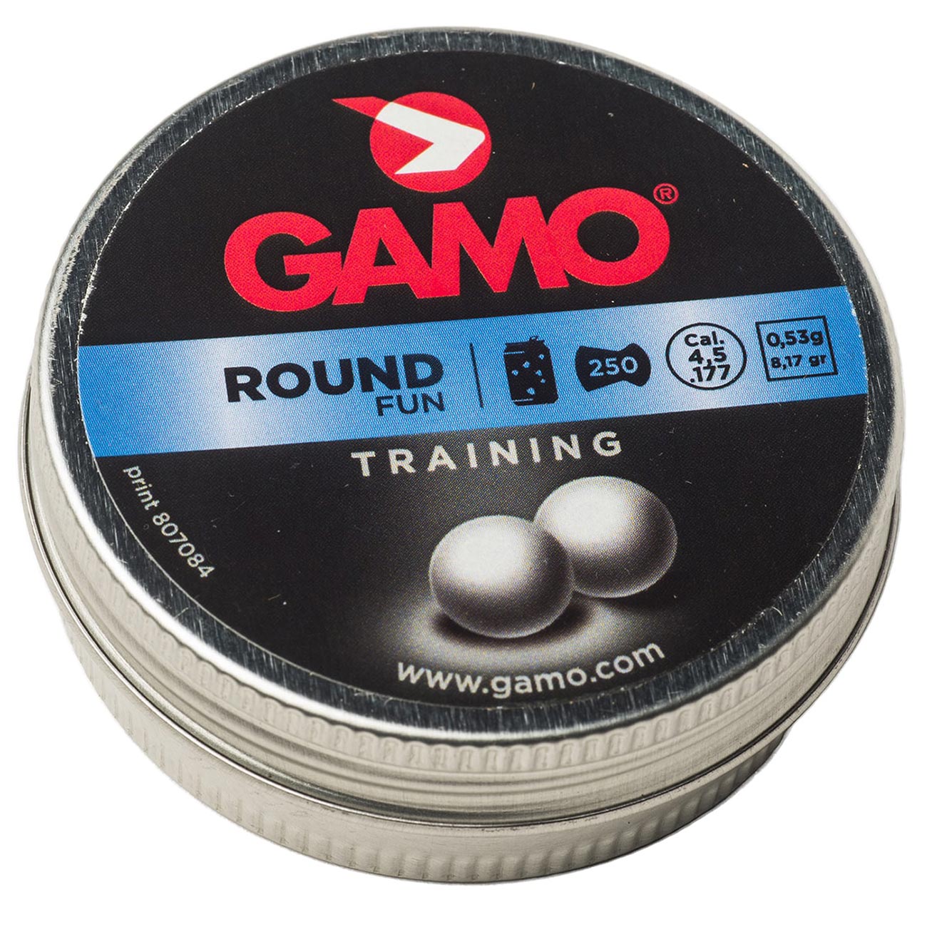 Gamo Roundball Lead Pellets (BB’S) .177 Cal. (250 per Tin)