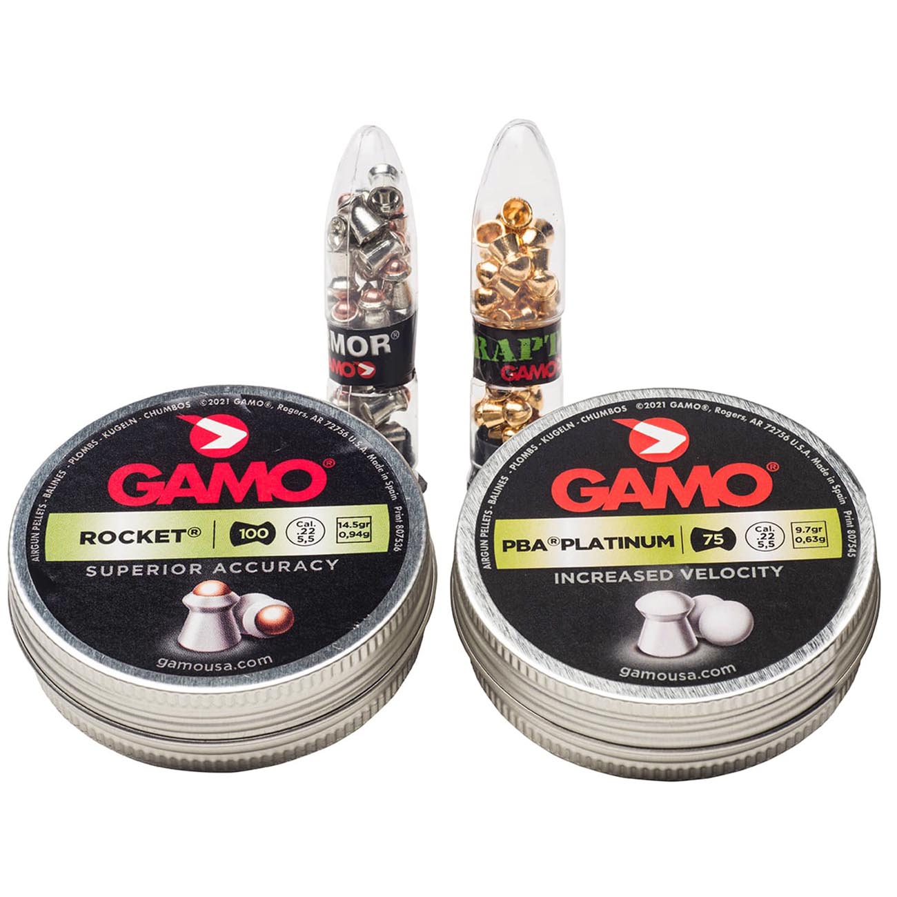 Gamo .22cal Assorted Performance Pellets Combo Pack (225 Count)