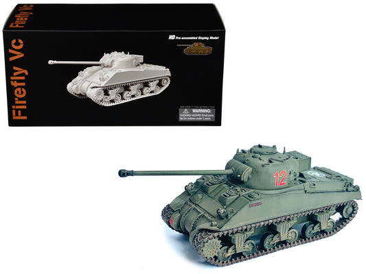 British Sherman Firefly Vc Tank #12 "3 Troop A Sqd. Northamptonshire Yeomanry France" (1944) "NEO Dragon Armor" Series 1/72 Plastic Model by Dragon Models T&y
