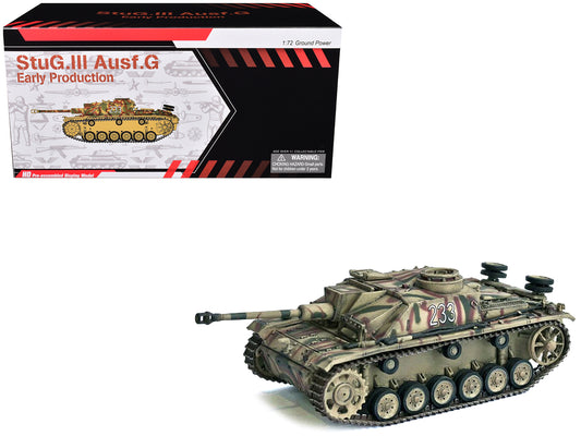 Germany StuG III Ausf. G "Early Production" Tank "#233 Pz.Abt. 103 3.Pz.Gren. Div. Rome" (1943) "NEO Dragon Armor" Series 1/72 Plastic Model by Dragon Models T&y