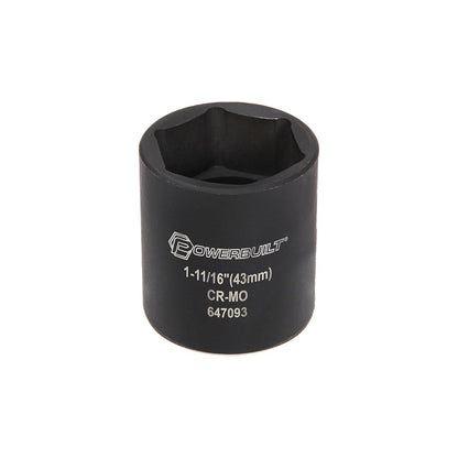 PowerBuilt SAE 1-11/16" Dodge Spindle Nut Impact Socket - 1/2" Drive