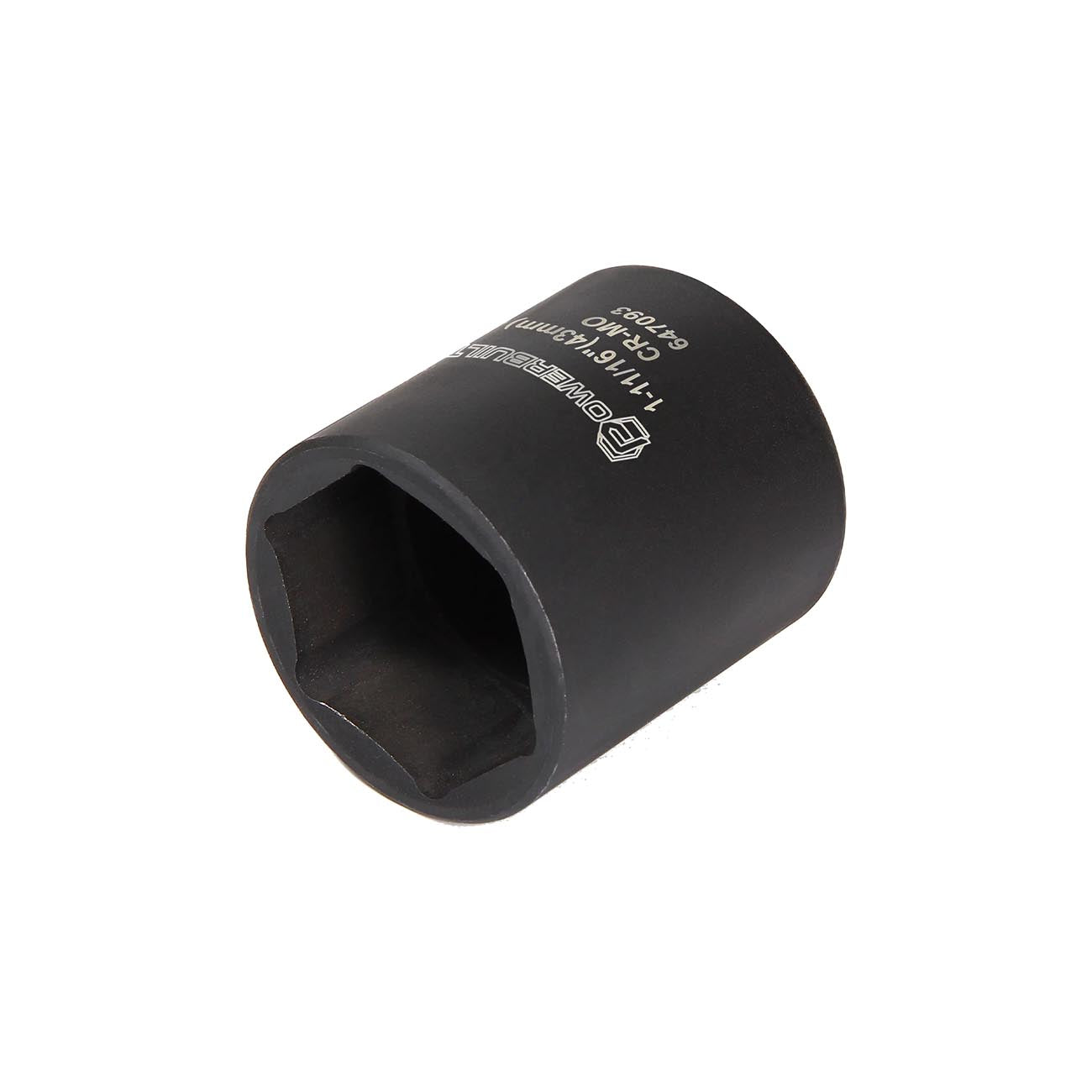 PowerBuilt SAE 1-11/16" Dodge Spindle Nut Impact Socket - 1/2" Drive