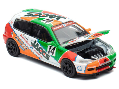 Honda Civic EG6 RHD (Right Hand Drive) #14 JACCS "Japanese Touring Car Championship" (1993) 1/64 T&y Diecast Model Car by BM Creations