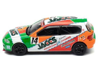 Honda Civic EG6 RHD (Right Hand Drive) #14 JACCS "Japanese Touring Car Championship" (1993) 1/64 T&y Diecast Model Car by BM Creations