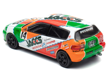 Honda Civic EG6 RHD (Right Hand Drive) #14 JACCS "Japanese Touring Car Championship" (1993) 1/64 T&y Diecast Model Car by BM Creations