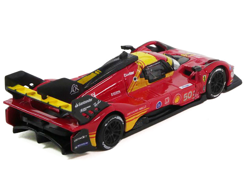 Ferrari 499P #50 Antonio Fuoco - Miguel Molina - Nicklas Nielsen "Ferrari AF Corse" Winner "24 Hours of Le Mans" (2024) 1/64 T&y Diecast Model Car by Polistil