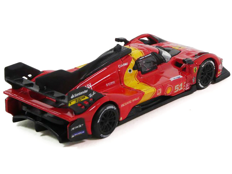 Ferrari 499P #51 James Calado - Antonio Giovinazzi - Alessandro Pier Guidi "Ferrari AF Corse" Winner "24 Hours of Le Mans" (2023) 1/64 T&y Diecast Model Car by Polistil