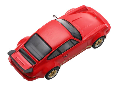1974 Porsche 911 Carrera RS 3.0 Red with Gold Stripes 1/64 Model Car by Spark