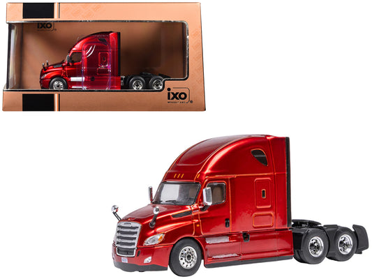 2018 Freightliner Cascadia Truck Tractor Red Metallic 1/64 T&y Diecast Model by IXO Models