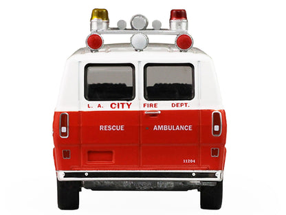 GreenLight 1969 Ford Econoline Ambulance "Los Angeles Fire Department" Red and White "Fire & Rescue" Series #5 1/64 Diecast Model Car by <h2>1969 Greenlight</h2> <p>High-quality perfect for collectors