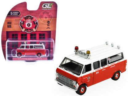 GreenLight 1969 Ford Econoline Ambulance "Los Angeles Fire Department" Red and White "Fire & Rescue" Series #5 1/64 Diecast Model Car by <h2>1969 Greenlight</h2> <p>High-quality perfect for collectors